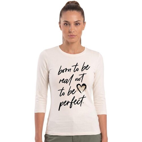 Leone 1947 Majice z dolgimi rokavi Woman Long Sleeves Lux Bež Slike
