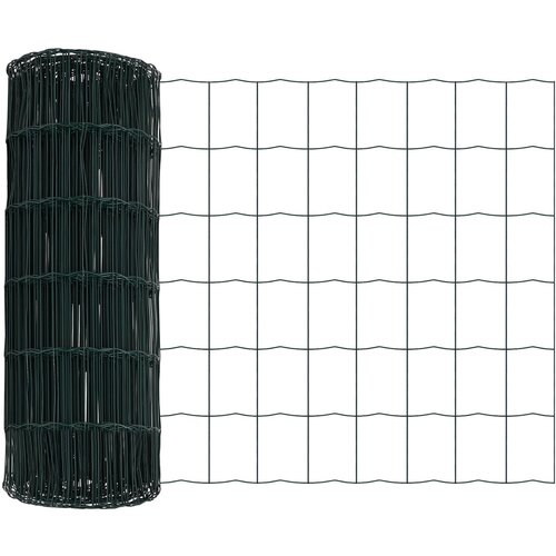 VidaXL Zelena Euro Ograda 0.8x25 m Čelik Slike