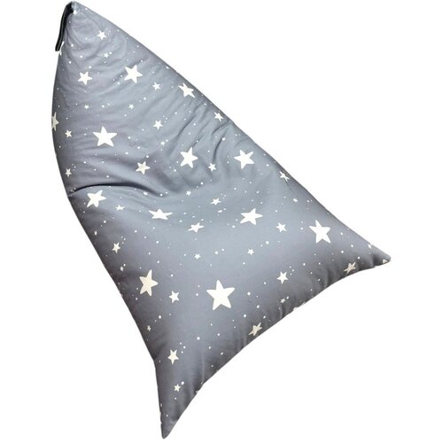 Ginger Home Детски Пуф Лежанка Little Stars, 100% Памук, Сив Барбарон със Звезди, 127x81x76 см Cijene