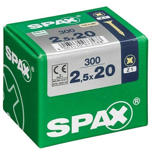 SPAX Univerzalni vijak (2,5 x 20 mm, Puni navoj, 300 Kom.) Cijene