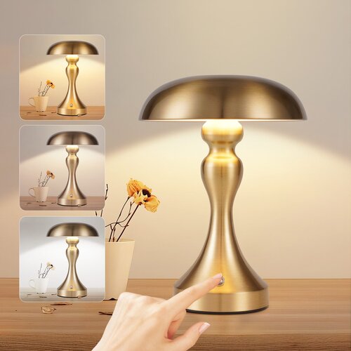 Nettlife Lampe de chevet LED tactile, intensité variable, sans fil, rechargeable par USB, style vintage, (22141540) Cene