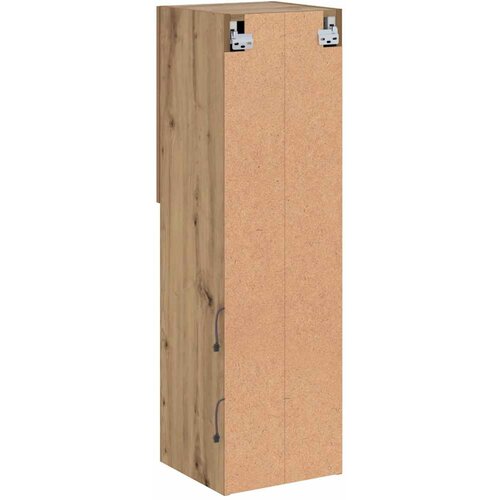  ormarić s LED svjetlima boja hrasta artisan 30,5x30x102 cm Slike