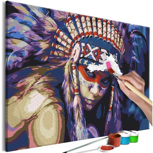  Slika za samostalno slikanje - Indian Woman 60x40 Slike