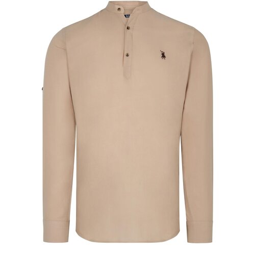 Dewberry G783 JUDGE COLLAR MEN&amp;#039;S SHIRT-BEIGE Slike