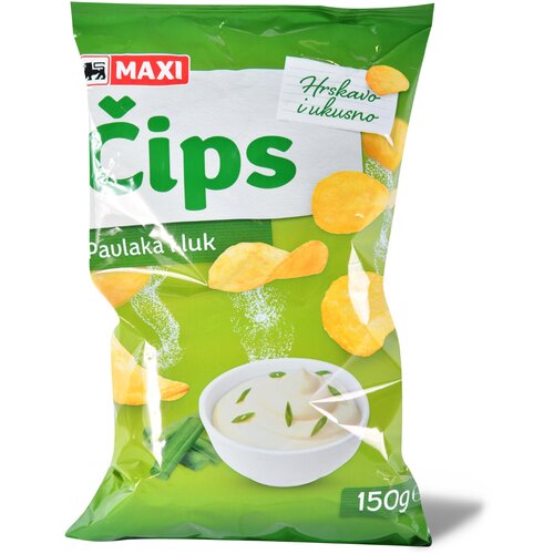 Maxi Cips pavlaka&luk 150g Cene