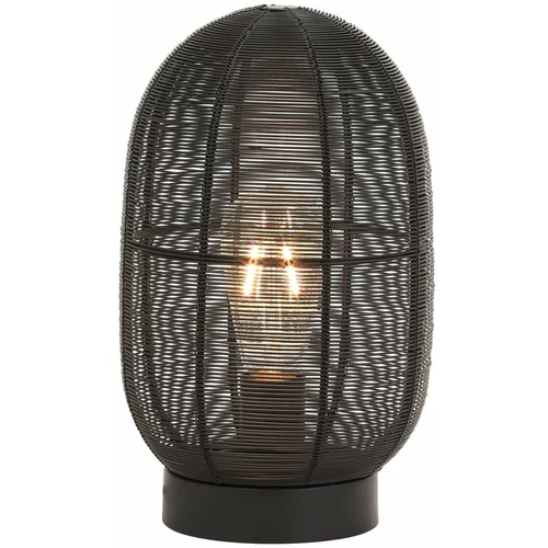Light & Living Crna stolna lampa (visina 30 cm) Ophra -