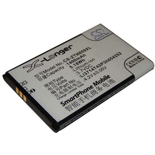 VHBW Baterija za ZTE U809 / V809, 1400 mAh Slike