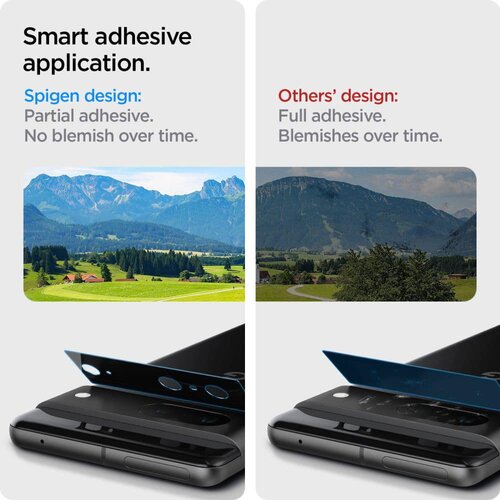 Spigen Glas.tR EZ Fit Optik.TR steklo za kamero (2 kosa) - Google Pixel 7 - črno Slike