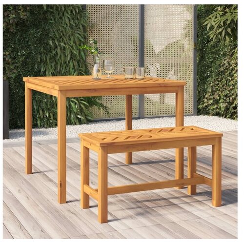  Vrtni blagovaonski stol 90 x 90 x 74 cm masivno bagremovo drvo Cijene