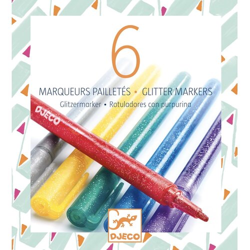 Djeco komplet od 6 blistavih markera glitter Cijene