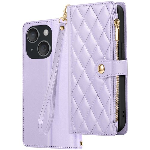 Avizar Teksturirano Zadeva za iPhone 15 z držalom za video in držalom za kartice, Lavanda, (5000010661) Cene