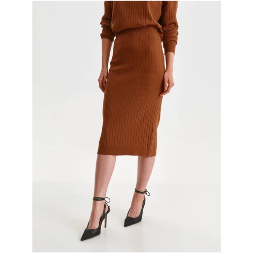 Top Secret Brown Sweater Midisuck - Women