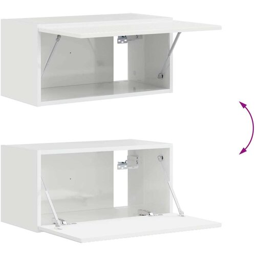  Komplet TV omaric 3 pcs Visok sijaj bela Konstruiran les - - Bela - 48.29 - 30 x 31 x 60 cm - 2025-vidaXL-Uvoz_2 Slike