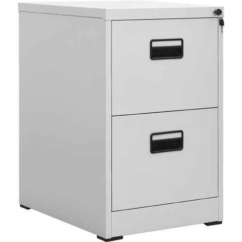 VidaXL Ormarić za spise svjetlosivi 46 x 62 x 72,5 cm čelični Slike