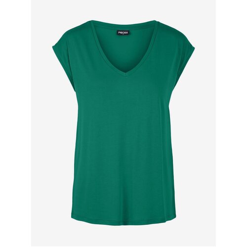 Pieces Green Women T-Shirt Kamala - Women Cene