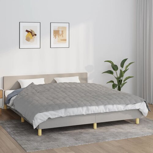 vidaXL Teška deka siva 155x220 cm 7 kg od tkanine Cijene