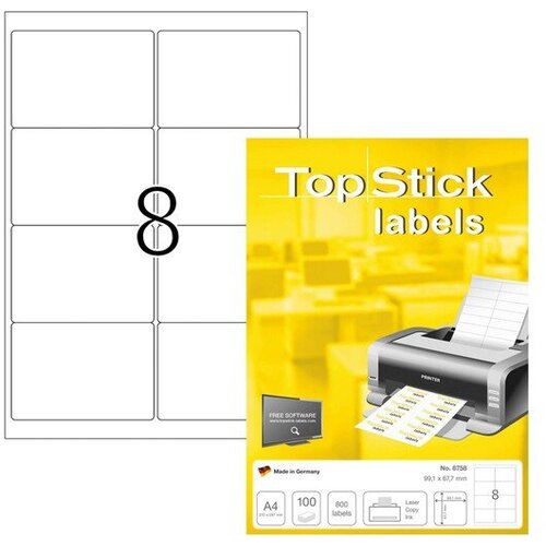 Herma etikete topstick 99,1x67,7 A4/8 1/100 ( 02H8758 ) Cene