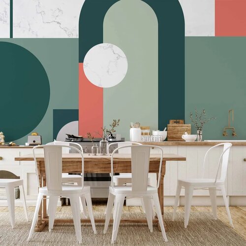  Foto tapeta - Geometric Pattern With Marble Motif 450x315 Vodootporna Cene