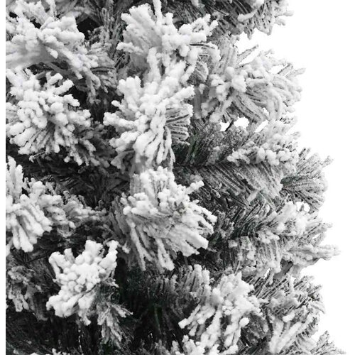 VidaXL Mr&amp;scaron;avo božićno drvce Zelena 61 x 61 x 240 cm Plastika i metal Slike
