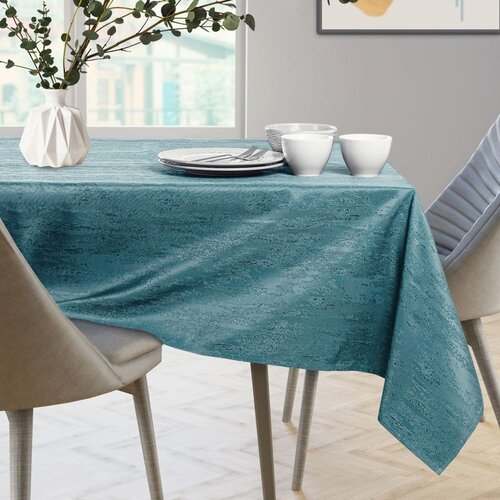 AmeliaHome Ovalni stolnjak Vesta 140x350 cm, morsko plava Slike