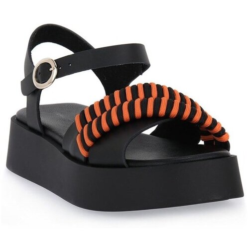 Frau Sandali &amp;amp; Odprti čevlji London Nero Tan Črna Slike