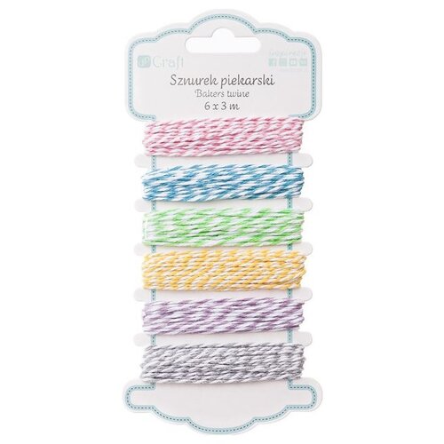  Dvobojni pamučni kanapi DP Craft - set od 6 boja (ukrasni kanapi) Slike