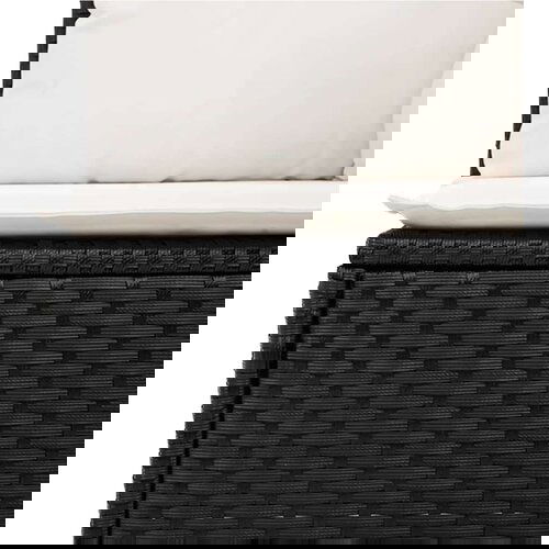 vidaXL 7-dijelni set vrtnih sofa od poliratana s jastucima crni Cijene