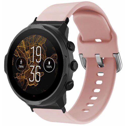 Silikonska narukvica 24mm za sat Suunto Spartan Sport Wrist HR Baro / Suunto 7 - Pink Cene