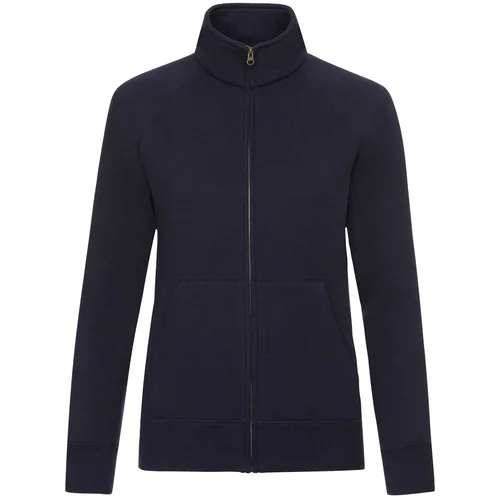 Fruit Of The Loom Navy blue women's sweatshirt with stand-up collar