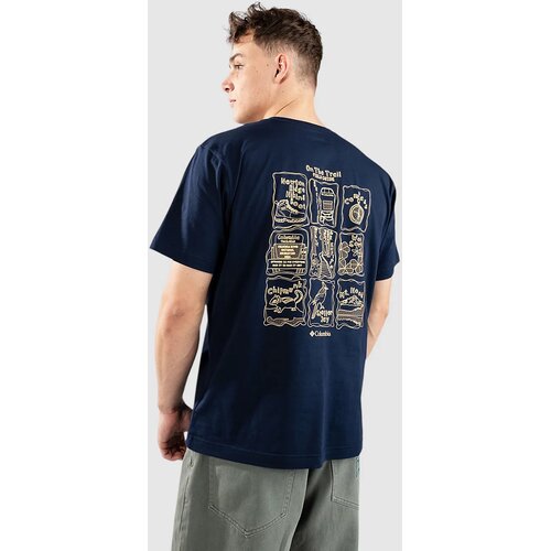 Columbia Kettle River Back Graphic T-shirt collgit nvy / trilguide icn Cene