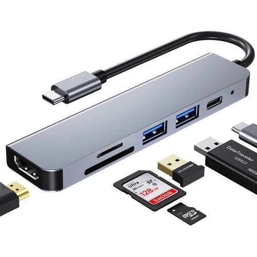  Multiport 6 u 1 USB-C hub Cene