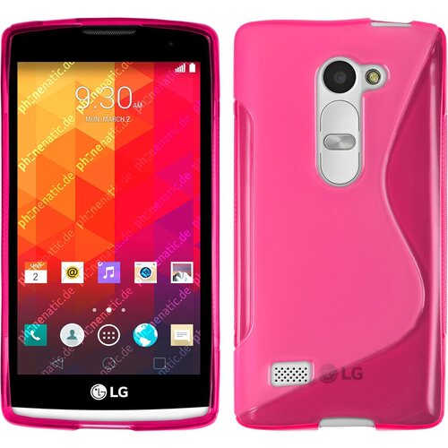  Gumijasti / gel etui S-Line za LG Leon - roza Slike