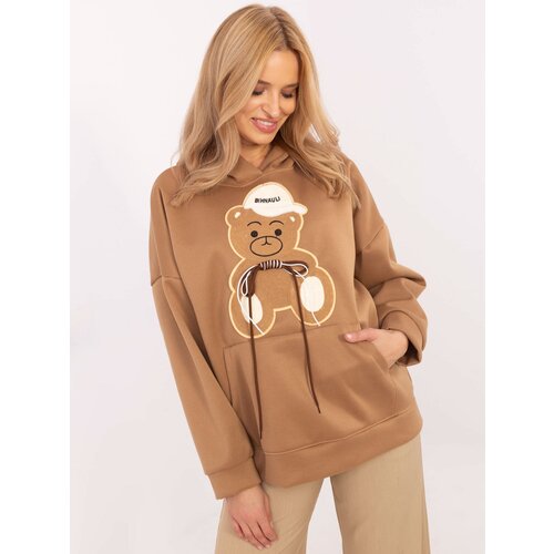Italy Moda Sweatshirt-DHJ-BL-A8695.65P-camel Cene