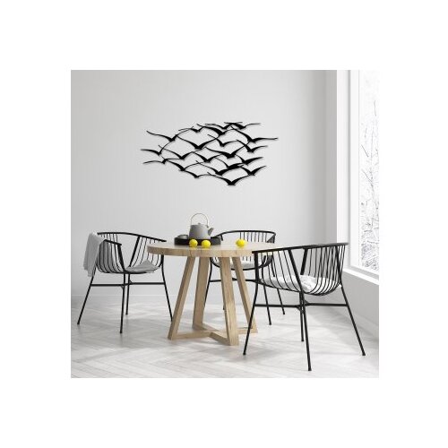 Wallity Zidna dekoracija Jato ptica, 120x55cm, Crna Cene