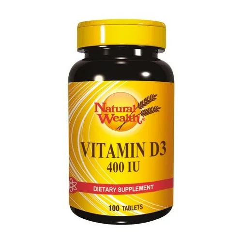 Natural Wealth Vitamin D3 10 µg (400 I.E.), tablete