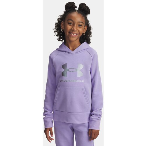 Under Armour UA Rival Flc Shimmer Girls&amp;#039; Sweatshirt Hdy-PPL - Girls Slike