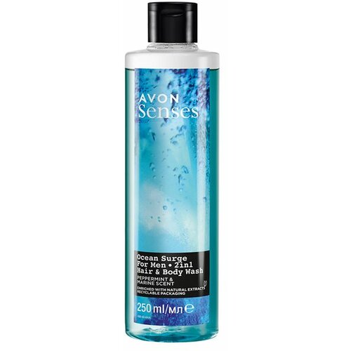 Avon Senses Ocean Surge 2u1 kupka i šampon za njega 250ml Slike