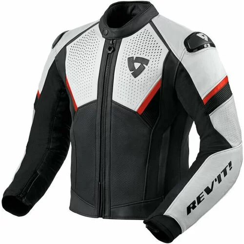 Rev'it! Jacket Matador Black/Neon Red 50 Kožna jakna