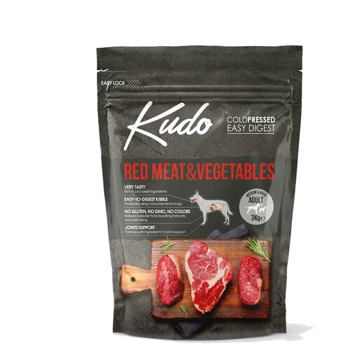 Kudo hrana za pse red meat&vegetables medium maxi adult 3kg Cene