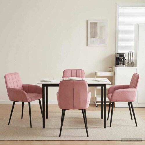  Trpezarijske stolice 4 pcs Bar&scaron;un Ružičasta 57 x 50 x 85 cm Cijene