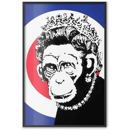  Plakat - Monkey Queen 21x30 Crni okvir Slike