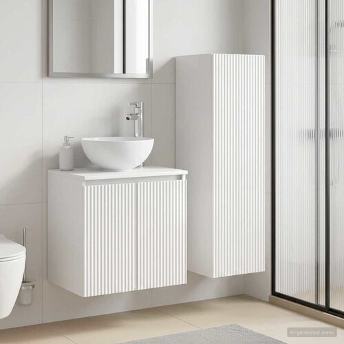  Set namje&scaron;taja za kupaonicu 2 kom. Bijela visokog sjaja 33 x 34,5 x 100 cm Cijene