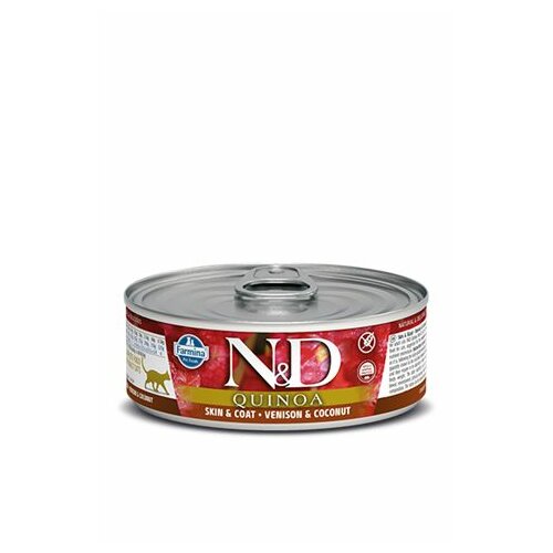 Nuevo N&D hrana u konzervi za mačke - Kinoa Skin&Coat - divljač i kokos - 80gr Slike