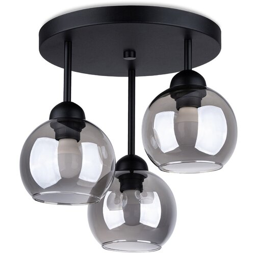 Nice Lamps črna stropna svetilka ø 15 cm grande – Cene