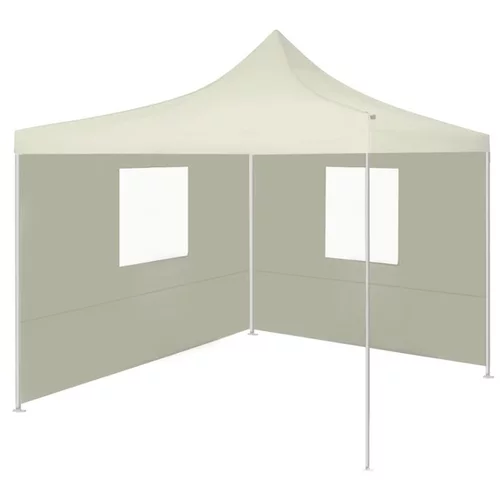  profesionalen zložljiv vrtni šotor z 2 stranicama 2x2 m krem