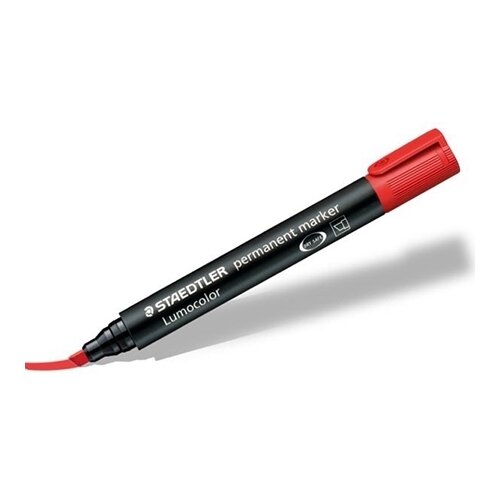Marker STAEDTLER LUMOC.352-2,CRVENI,OKRUGLI VRH Slike