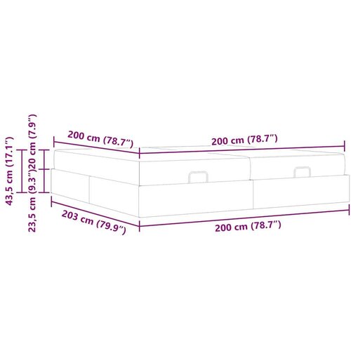 VidaXL krevetna konstrukcija čista bijela 200 x 200 cm umjetna koža Slike