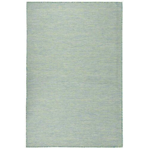 vidaXL Zunanja preproga plo&scaron;čato tkanje 120x170 cm turkizna, (20669003) Cene