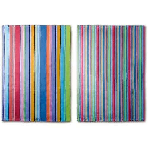 Remember Komplet 2 bombažnih krp Purple Stripes, 70 x 50 cm
