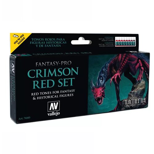 Vallejo Crimson Red Set (8 color set) Cene